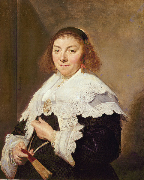 Detail of Maria Pietersdochter Olycann, wife of Andries van der Horn, 1638 by Frans Hals