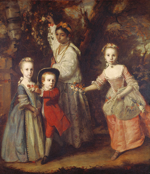 Detail of Edward Holden Cruttenden's Children with their Indian Ayah, 1759-1763 by Joshua Reynolds