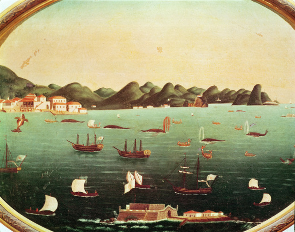 Detail of Whaling in Guanabara Bay by Leandro Joachim