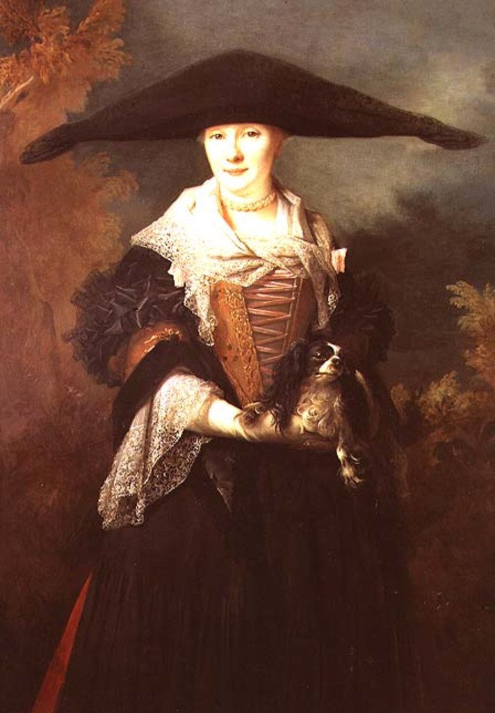 Detail of La Belle Strasbourgeoise, possibly the nuptial portrait of the artist's sister Marie-Elizabeth, 1703 by Nicolas de Largilliere