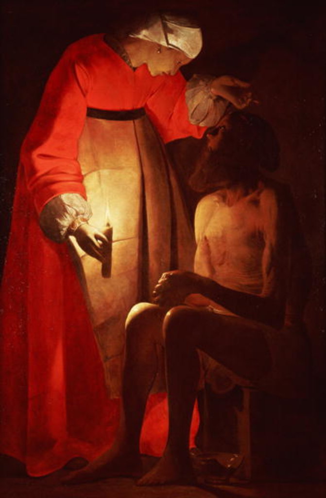 Detail of Job Mocked by His Wife, c.1620-50 by Georges de la Tour