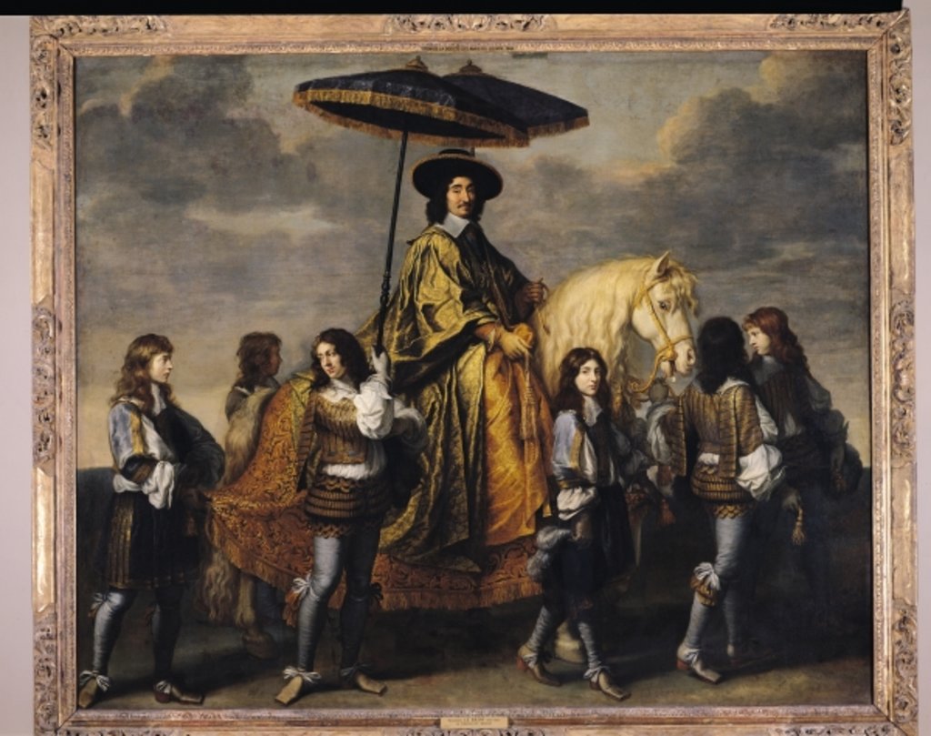 Detail of The Chancellor Seguier by Charles Le Brun