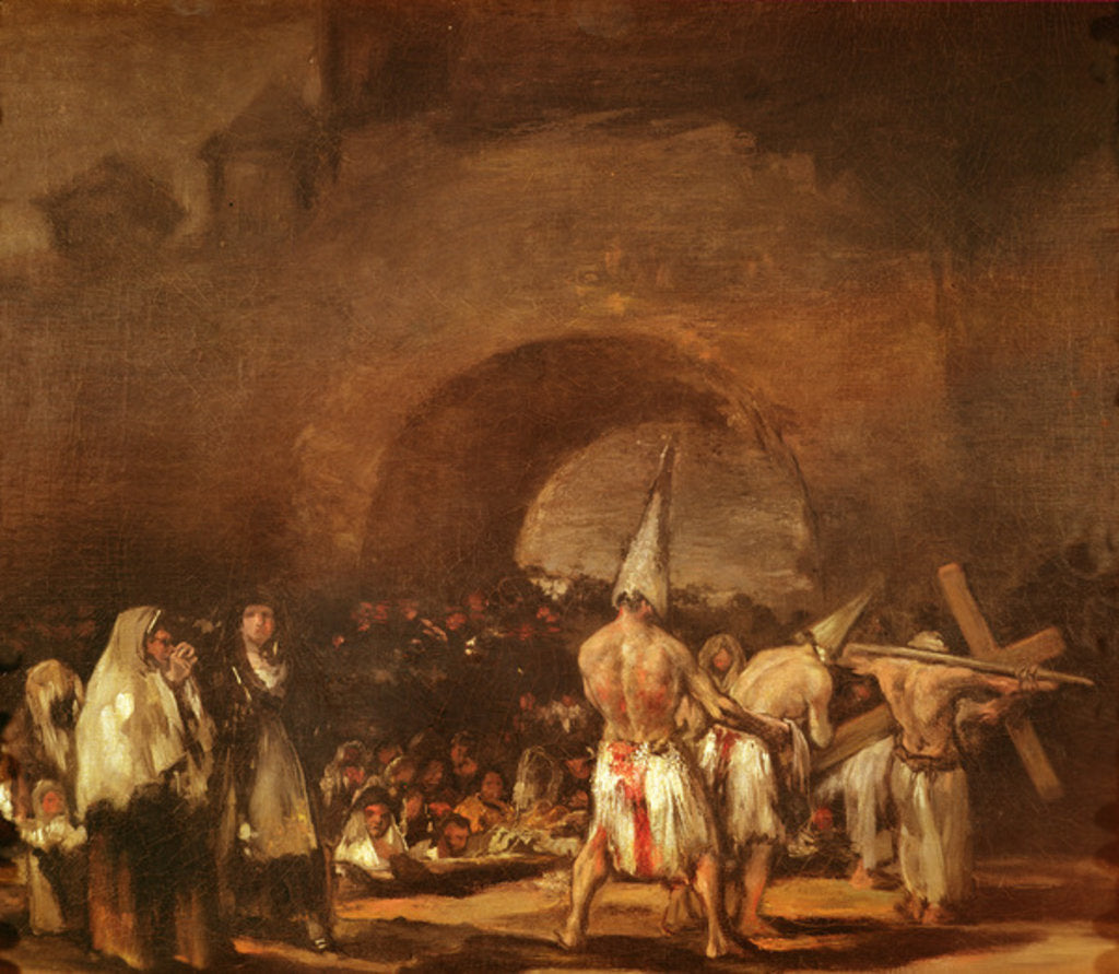 Detail of The Flagellants by Francisco Jose de Goya y Lucientes