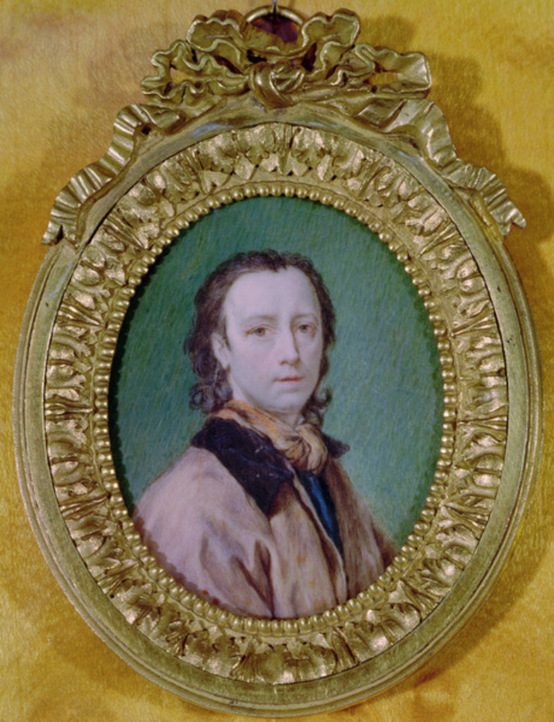 Detail of Self-Portrait in a Medallion by Anton Raphael (after) Mengs