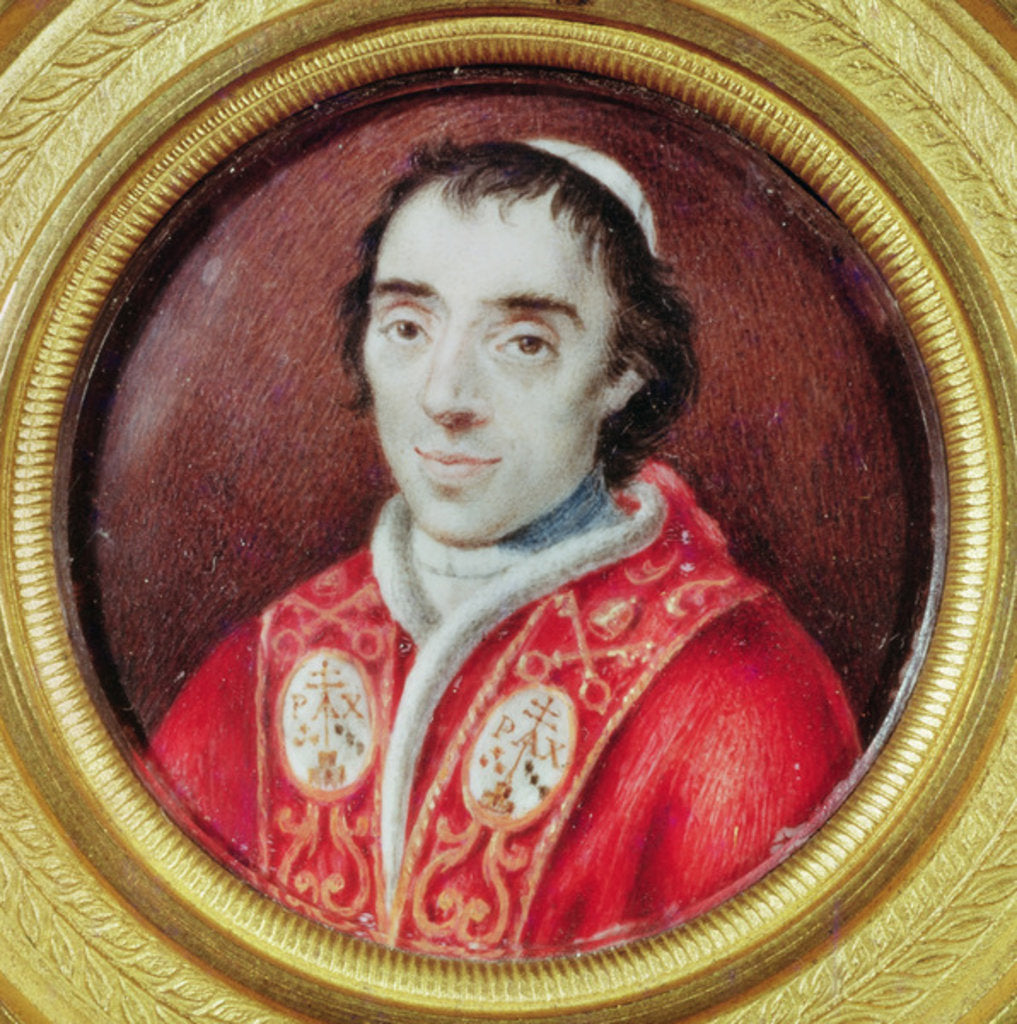 Detail of Portrait of Pope Pius VII by Anton Raphael Mengs