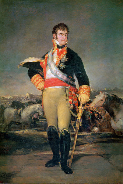 Detail of King Ferdinand VII c.1814 by Francisco Jose de Goya y Lucientes