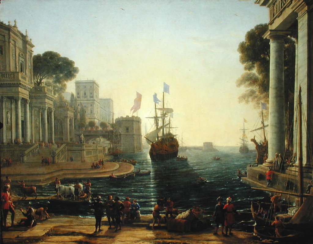 Detail of Ulysses Returning Chryseis to her Father by Claude Lorrain