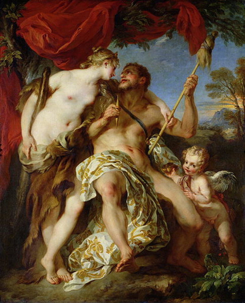 Detail of Hercules and Omphale, 1724 by Francois Lemoyne