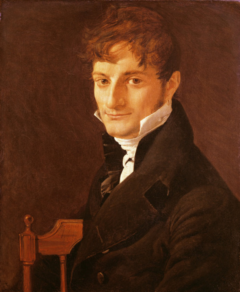 Detail of Portrait of Belvèze-Foulon, friend of the artist, 1805 by Jean Auguste Dominique Ingres