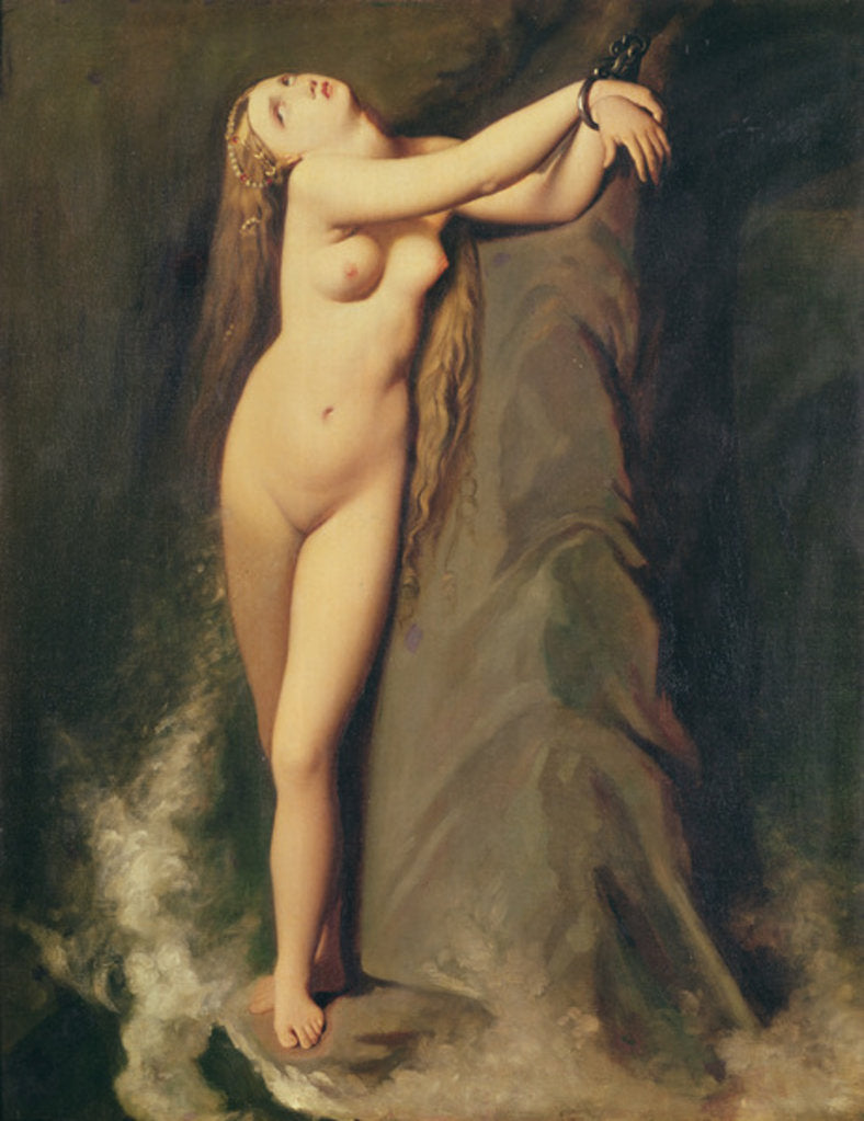 Detail of Angelica by Jean Auguste Dominique Ingres