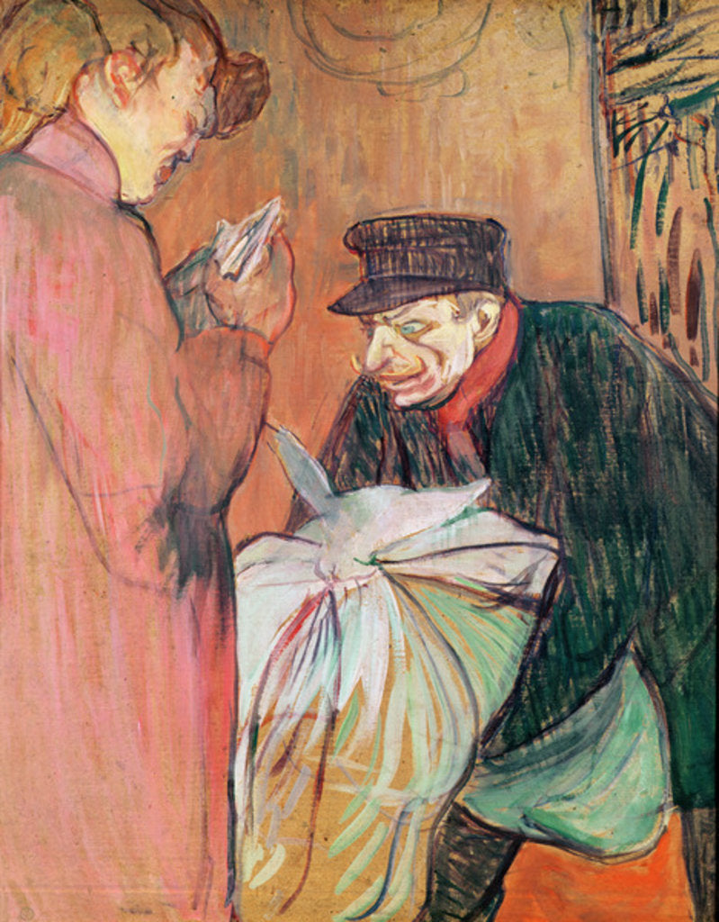Detail of The Laundry of the House, 1894 by Henri de Toulouse-Lautrec