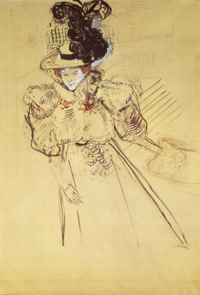 Detail of La Revue Blanche, 1895 by Henri de Toulouse-Lautrec