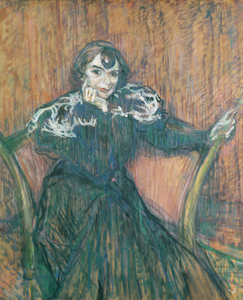 Detail of Madame Berthe Bady, 1897 by Henri de Toulouse-Lautrec