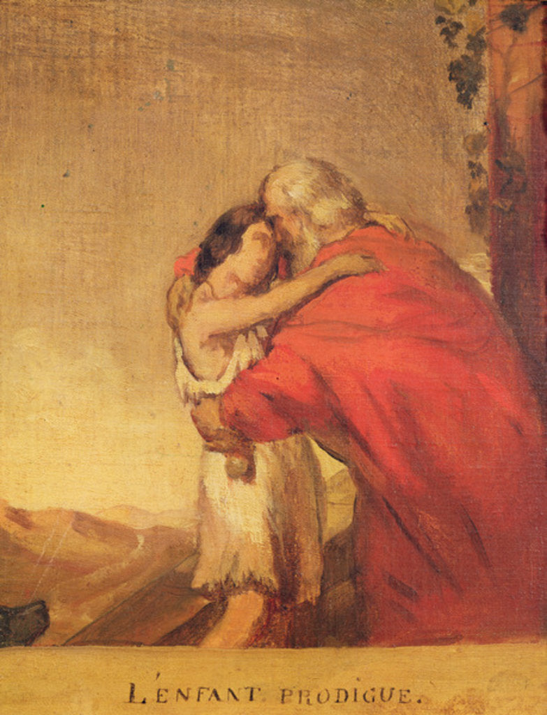 Detail of The Prodigal Son Returns by Theodore Chasseriau