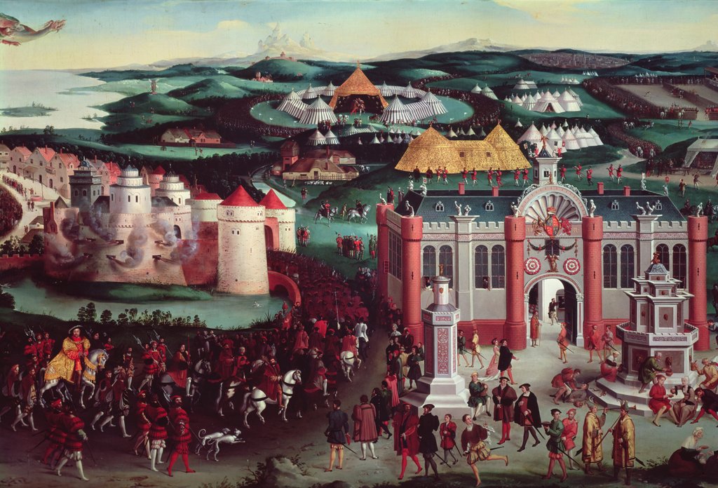 Detail of Field of the Cloth of Gold, 7th June 1520 by Friedrich Bouterwek