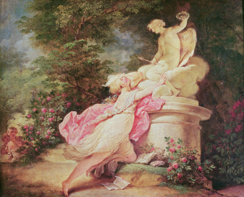 Detail of The Anguish of Love by Jean-Honore Fragonard