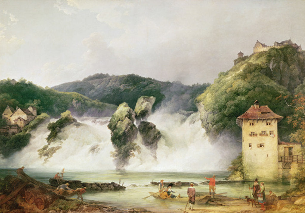 Detail of The Rhine Waterfall at Schaffhausen, 1775 by Philip James de Loutherbourg
