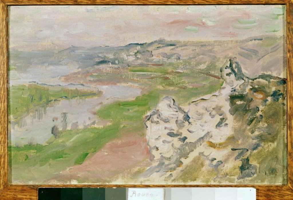 Detail of Le Cirque des Céteaux, the Seine viewed from the heights of Chantemerle, 1881 by Claude Monet