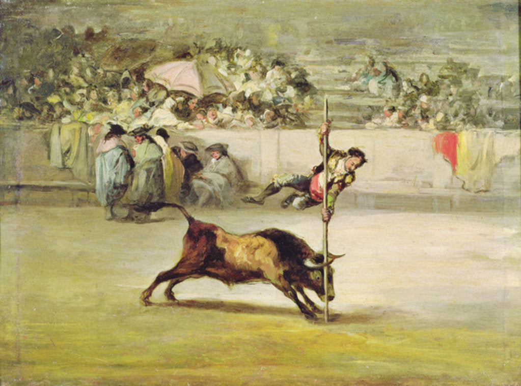 Detail of The Agility and Audacity of Juanito Apinani at the Madrid Arena by Francisco (after) Goya y Lucientes