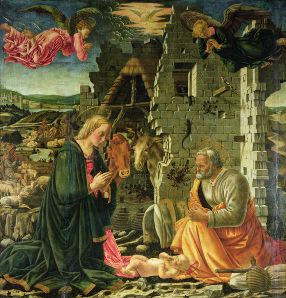 Detail of The Nativity, 1465-70 by Fra Filippo Lippi