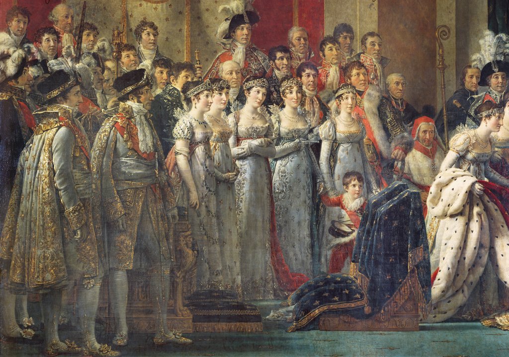 Detail of The Consecration of the Emperor Napoleon I and the Coronation of Empress Joséphine in Notre-Dame Cathedral, 2nd December 1804, 1805-07 by Jacques Louis David