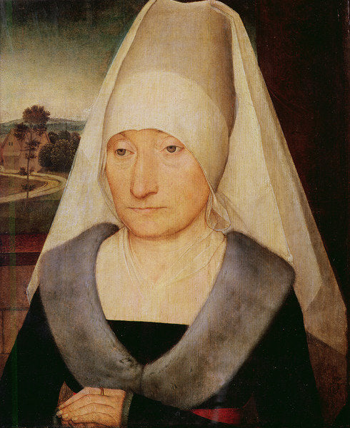 Detail of Portrait of an Old Woman by Hans Memling