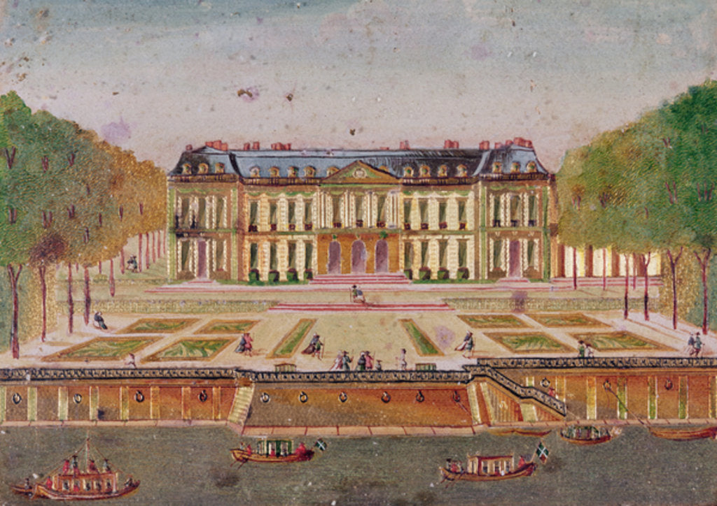 Detail of The Chateau de Choisy, park side by Chevalier Chevalier