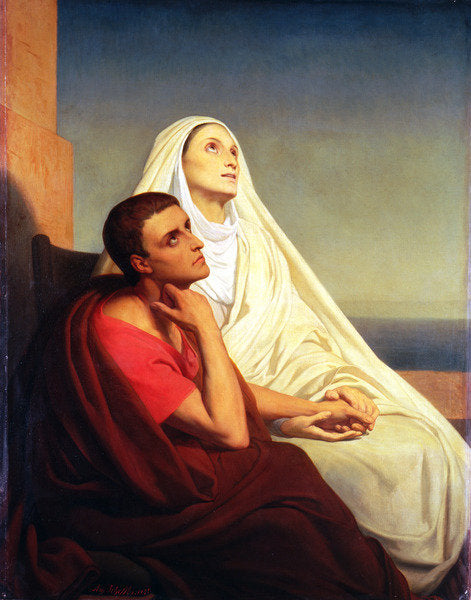 Detail of St. Augustine and his mother St. Monica, 1855 by Ary Scheffer