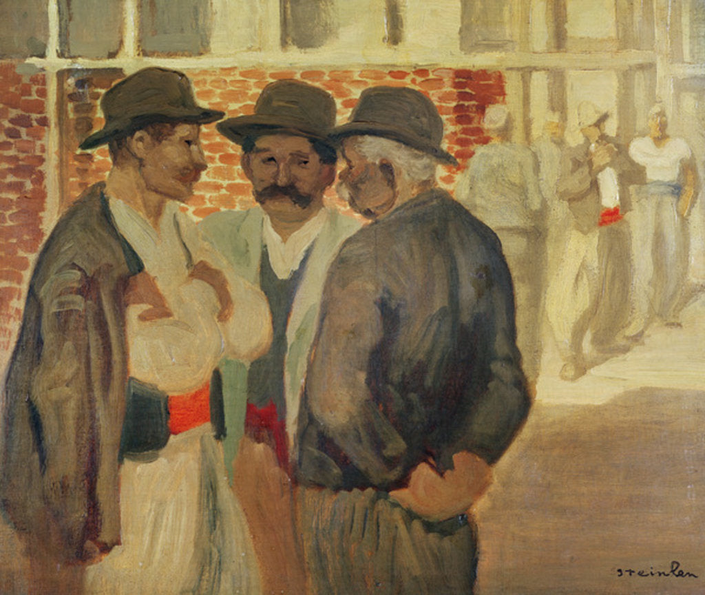 Detail of Construction Workers by Theophile Alexandre Steinlen