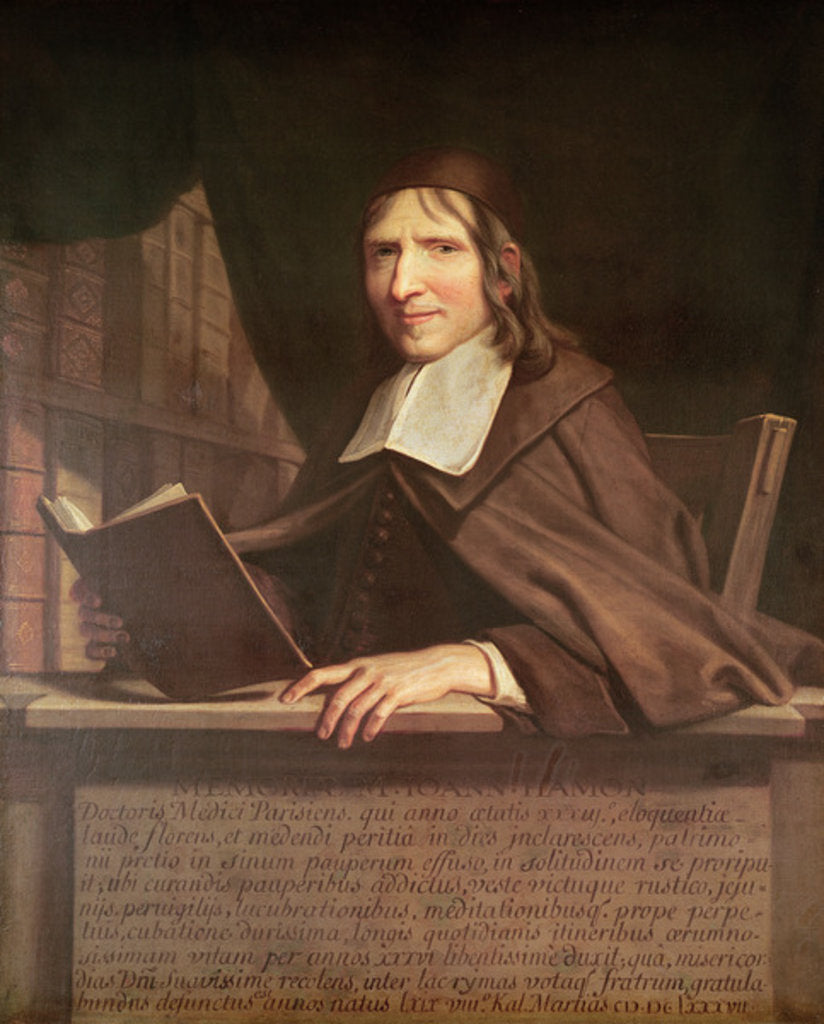 Detail of Jean Hamon, Doctor of Port-Royal by Philippe de Champaigne