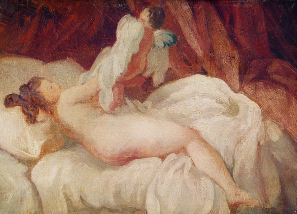 Detail of Taking off the Blouse by Jean-Honore Fragonard