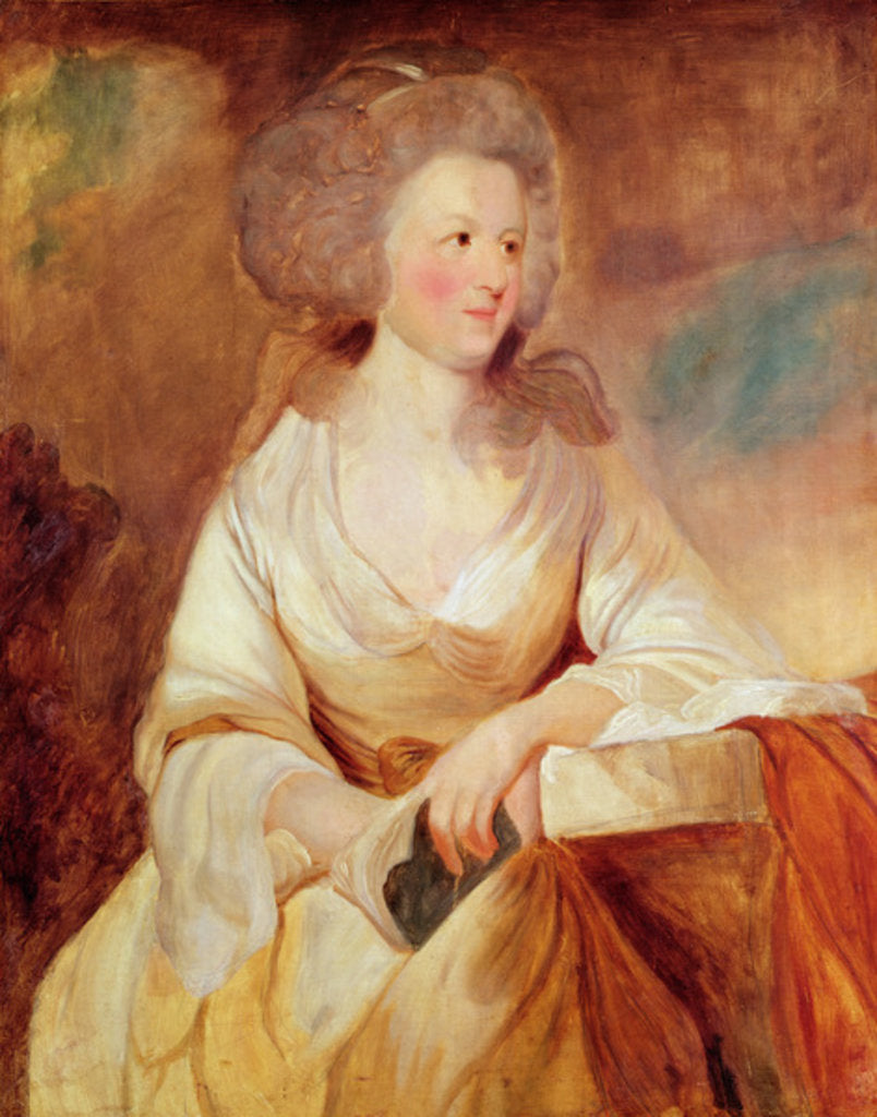 Detail of Louise Marie Adélaide of Bourbon-Penthièvre, Duchess of Orléans by Joshua Reynolds