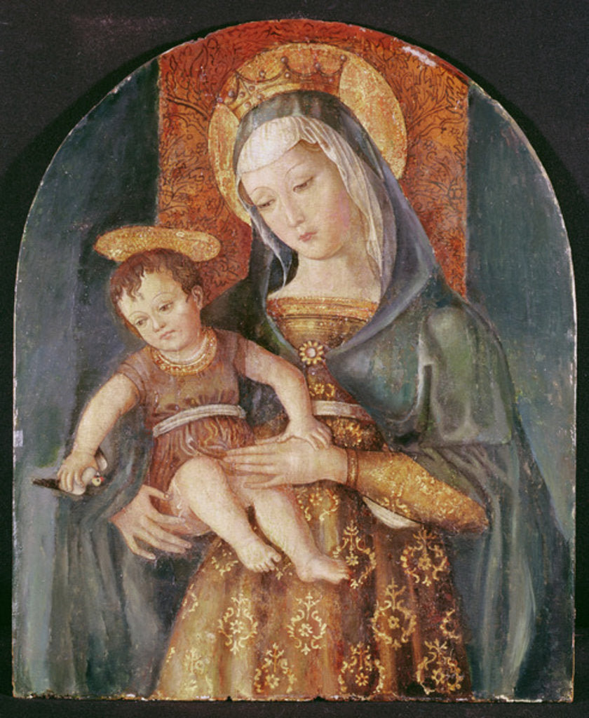 Detail of Virgin and Child by Jacopo Crivelli