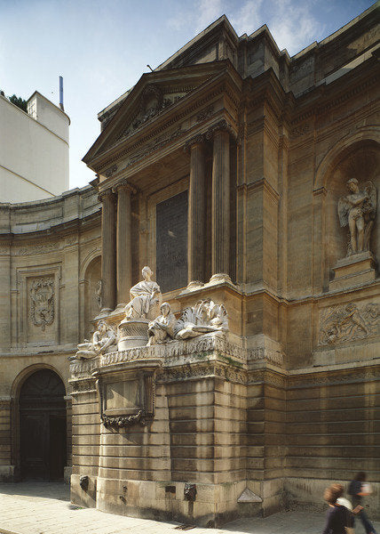 Detail of Fountain of Four Seasons, central part showing figures of the city of Paris, the Seine and the Marne, Rue de Grenelle, Paris by Anonymous