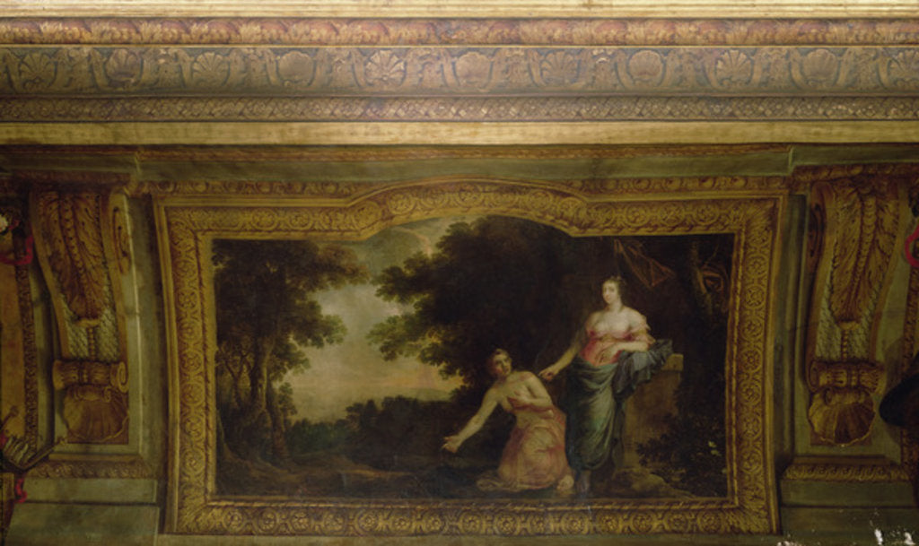 Detail of Ceiling of the Hôtel La Rivière, 1653 by Charles Le Brun