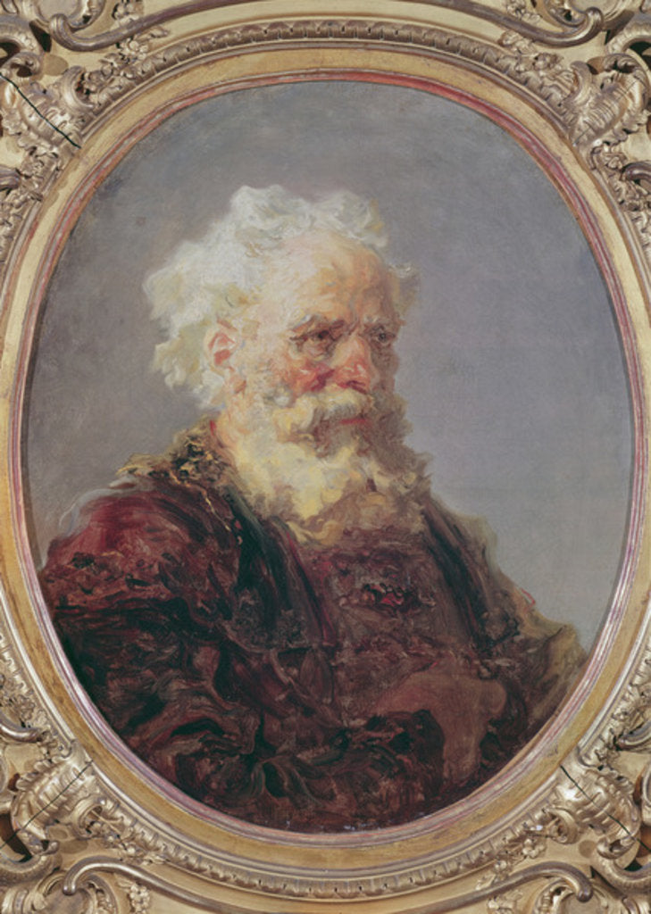 Detail of An Elderly, White Haired Man, c.1767 by Jean-Honore Fragonard