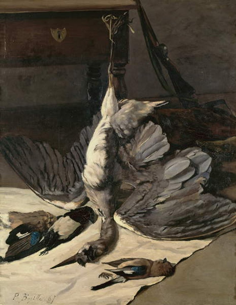 Detail of Still Life with Heron, 1867 by Jean Frederic Bazille