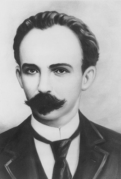 Detail of Portrait of Jose-Maria Marti by French Photographer