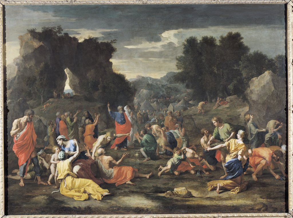 Detail of The Gathering of Manna, c.1637-9 by Nicolas Poussin
