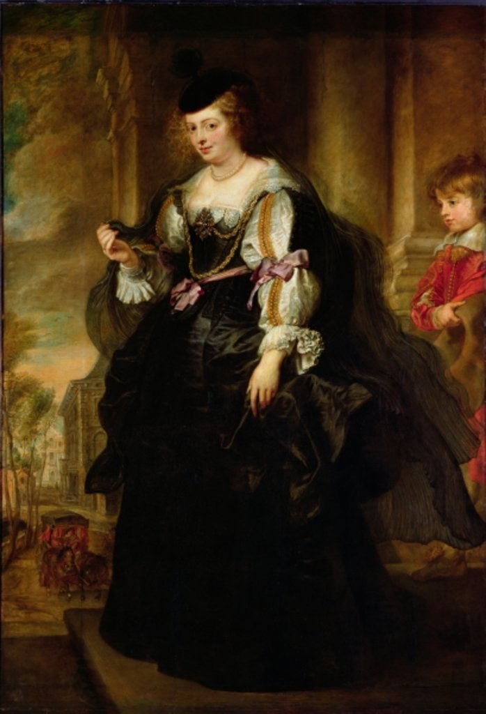Detail of Portrait of Helene Fourment with a Coach, c.1639 by Peter Paul Rubens