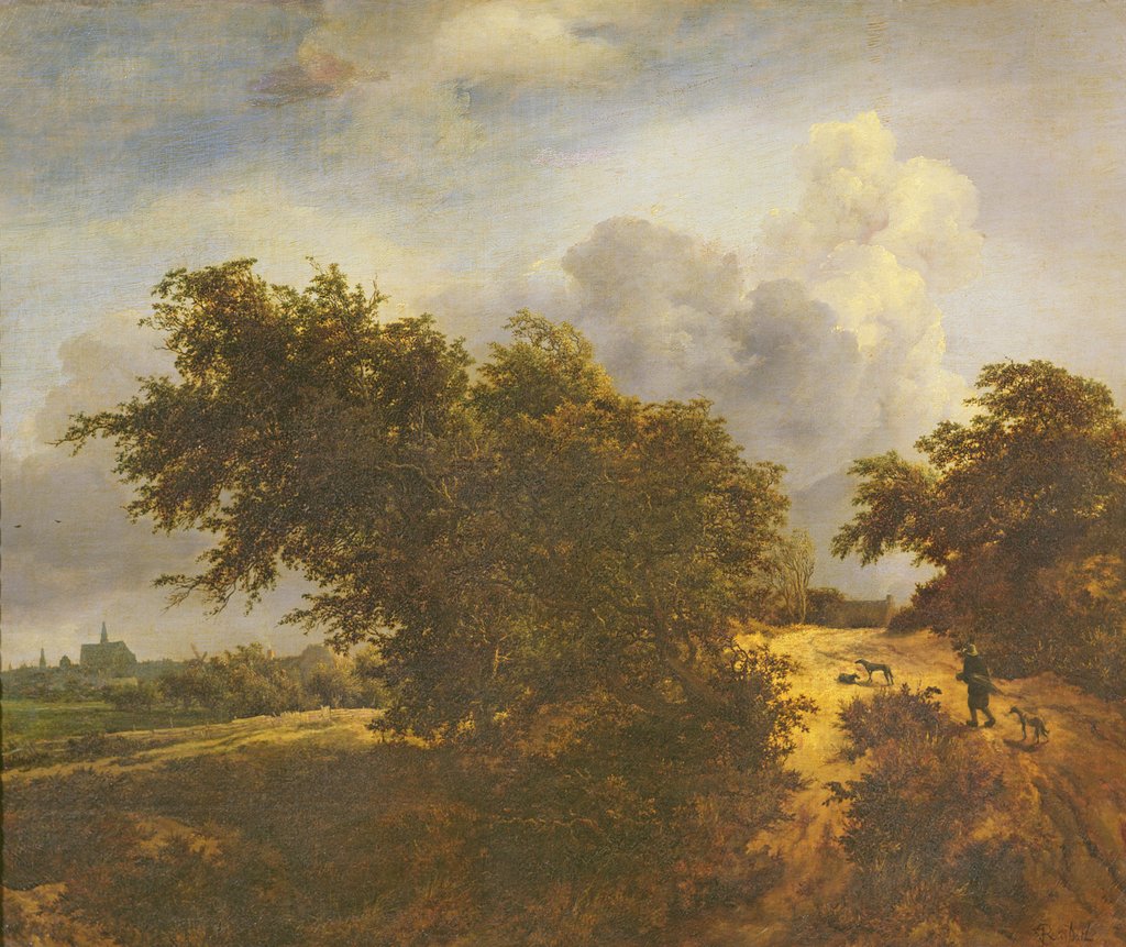 Detail of The Bush by Jacob Isaaksz. or Isaacksz. van Ruisdael