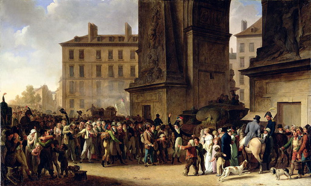 Detail of The Conscripts of 1807 Marching Past the Gate of Saint-Denis by Louis Leopold Boilly