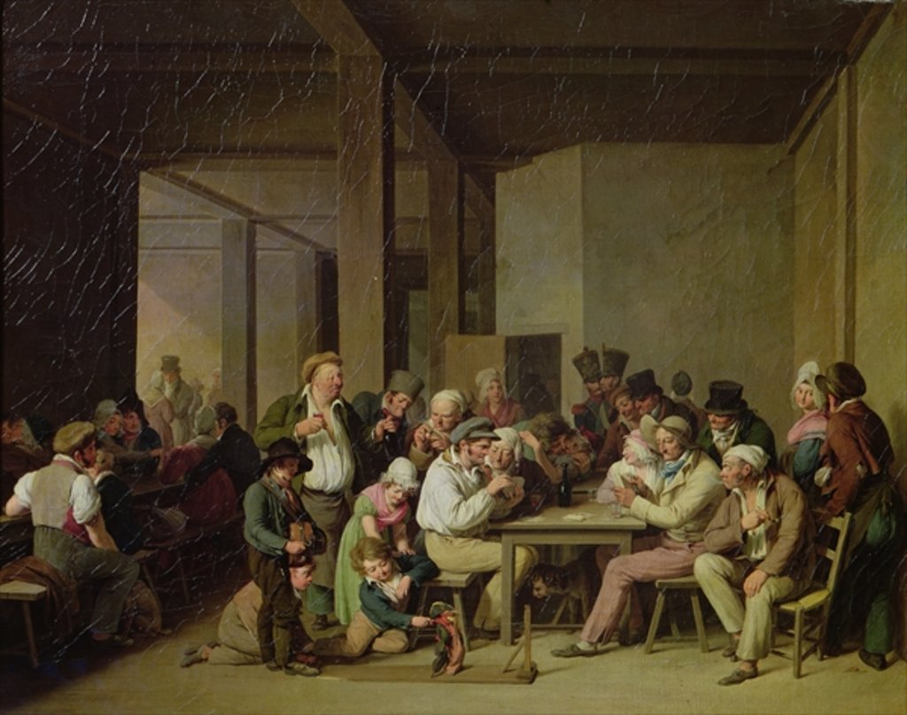 Detail of Inn Scene by Louis Leopold Boilly