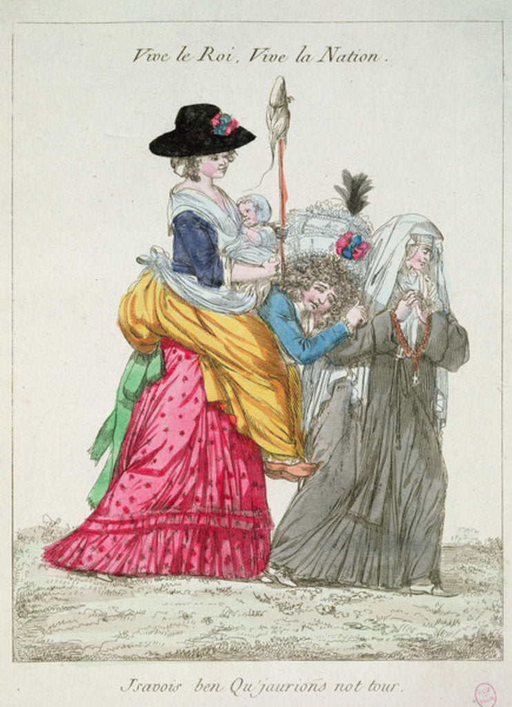 Detail of 'Long Live the King, Long Live the Nation. I knew quite well that sooner or later it would be our turn', 1789 by French School