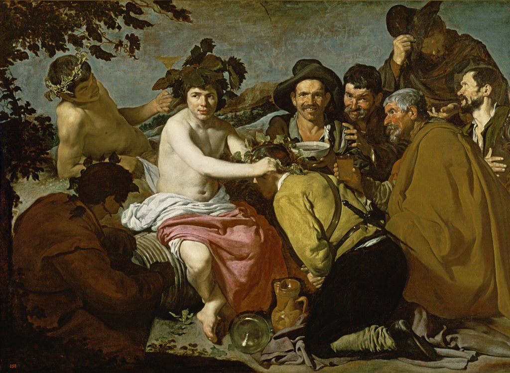 Detail of Triumph of Bacchus, 1628 by Diego Rodriguez de Silva y Velazquez