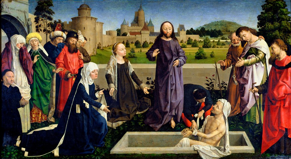 Detail of The Raising of Lazarus, 15th century by Master of Coetivy
