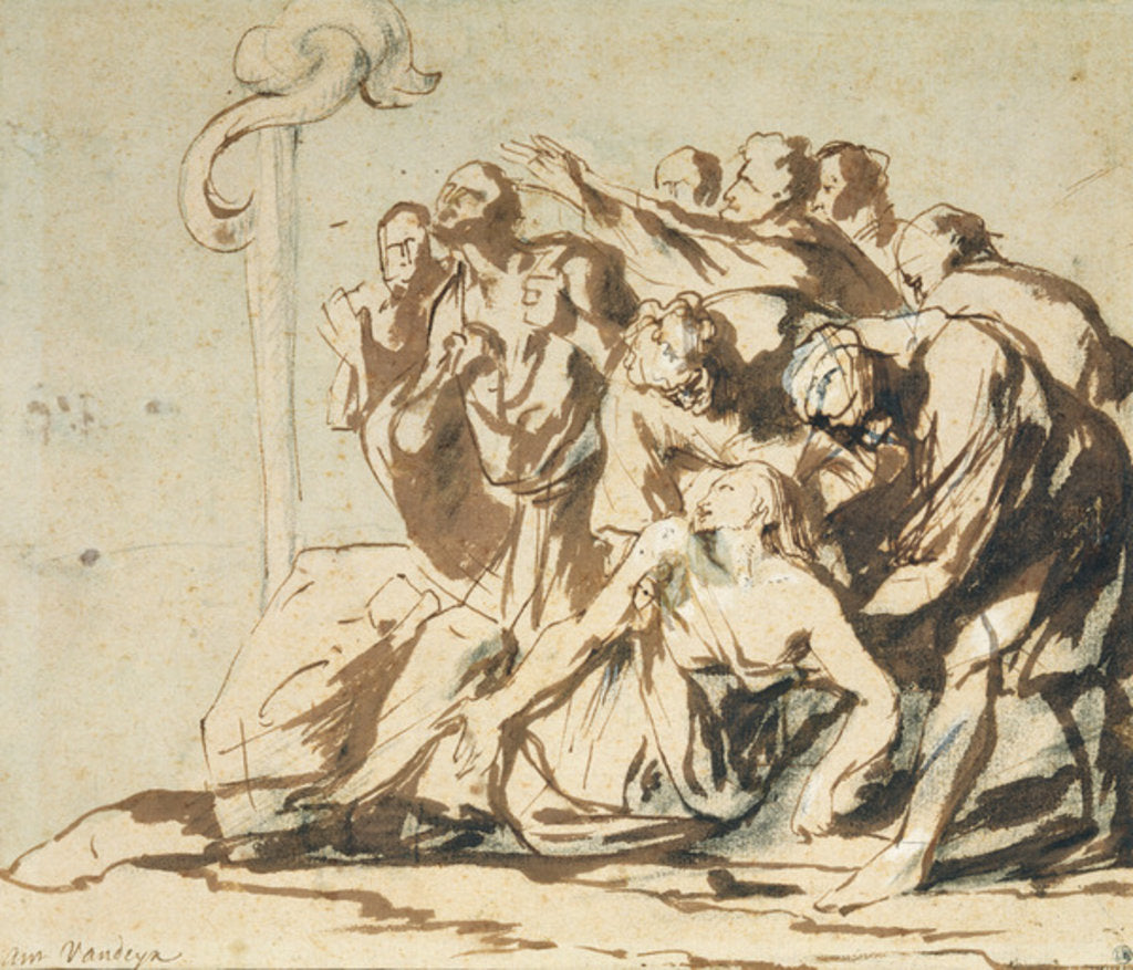 Detail of The Brazen Serpent by Anthony van Dyck