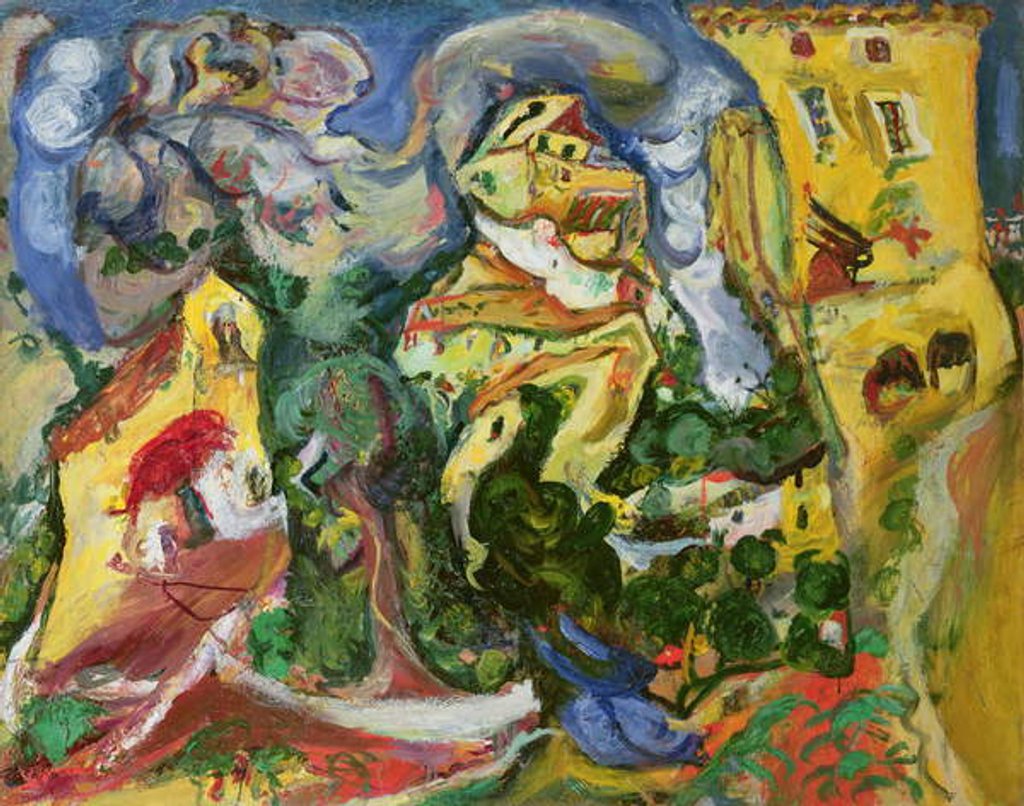 Detail of The Village, c.1923 by Chaim Soutine
