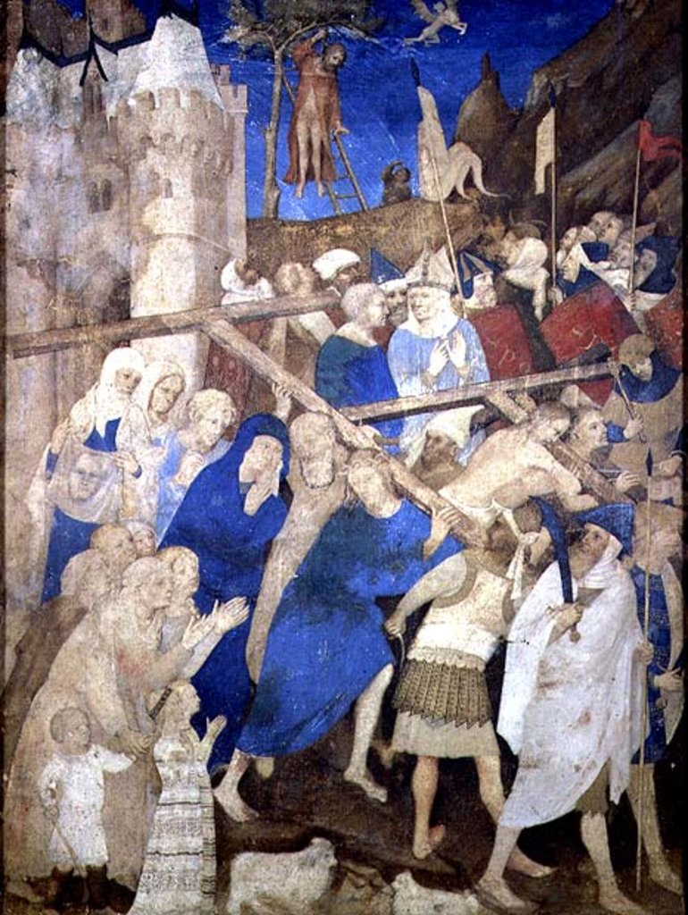 Detail of Christ Carrying the Cross by Jacquemart de Hesdin