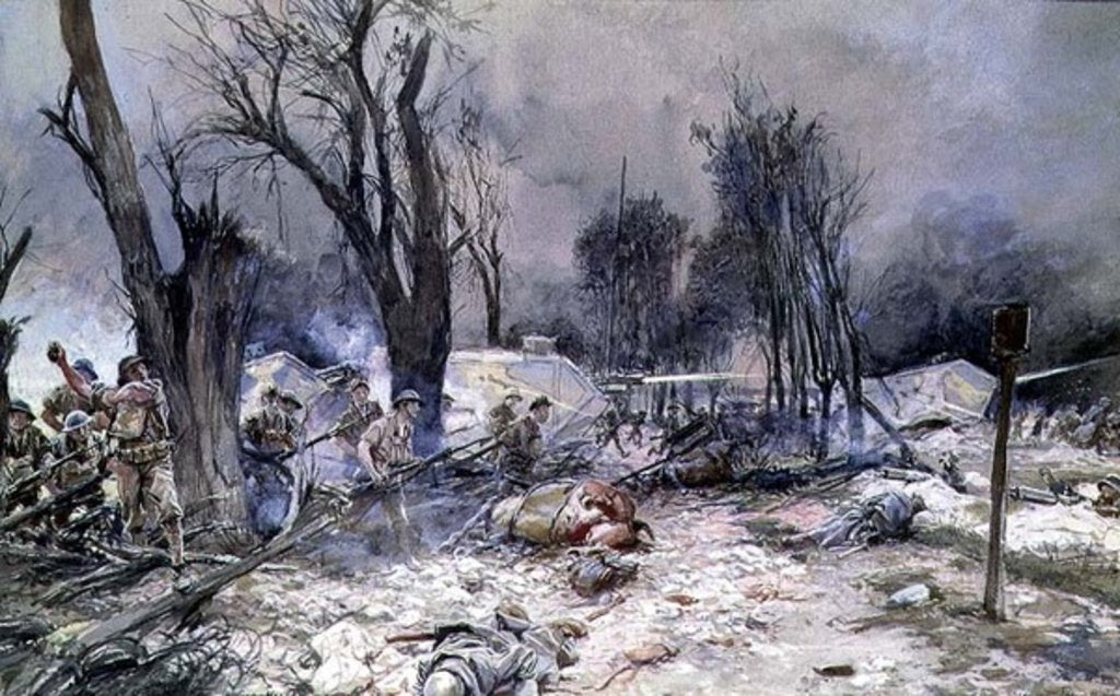 Detail of The Offensive at Saint-Pierre-Aigle, July 1918 by Francois Flameng